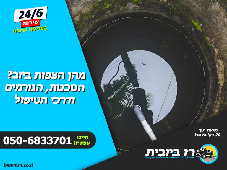 מהן הצפות ביוב